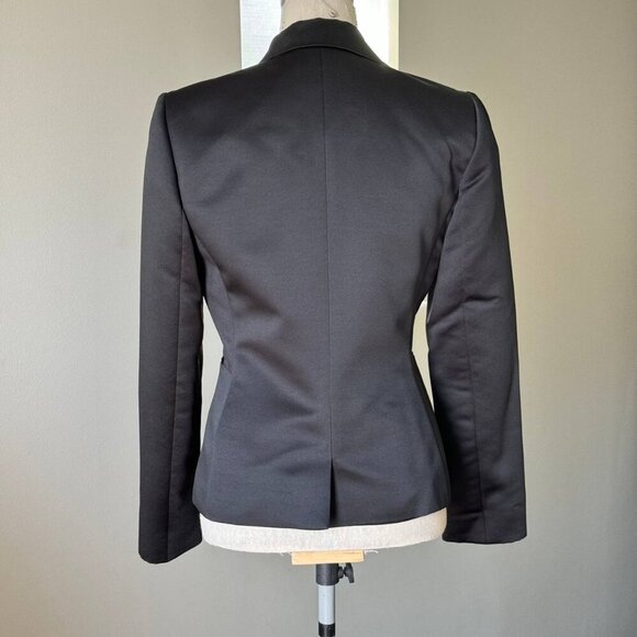 TAHARI LUXE Black Wrinkle Free Classic Tuxedo Blazer - Size 4 - Picture 10 of 10